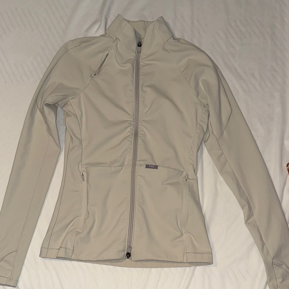 Figs On-Shift Contourknit Jacket in bone
